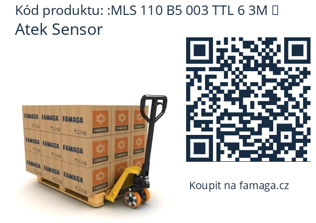   Atek Sensor MLS 110 B5 003 TTL 6 3M 