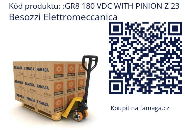   Besozzi Elettromeccanica GR8 180 VDC WITH PINION Z 23