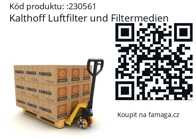   Kalthoff Luftfilter und Filtermedien 230561