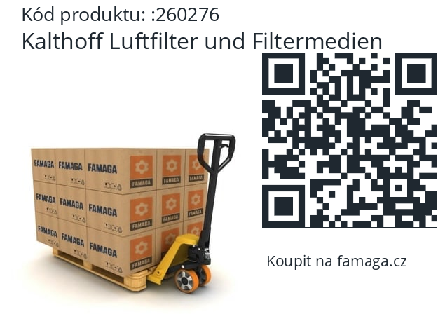   Kalthoff Luftfilter und Filtermedien 260276