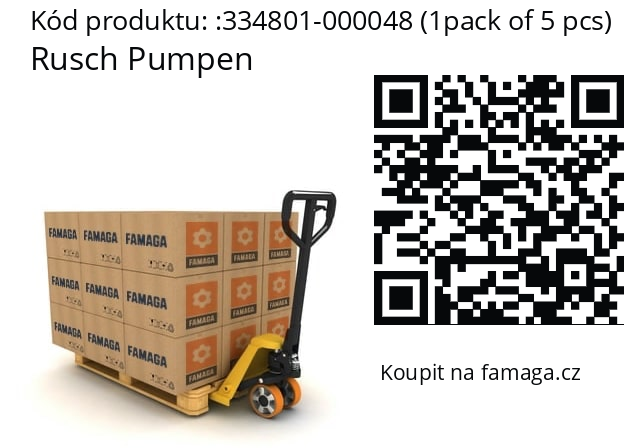   Rusch Pumpen 334801-000048 (1pack of 5 pcs)